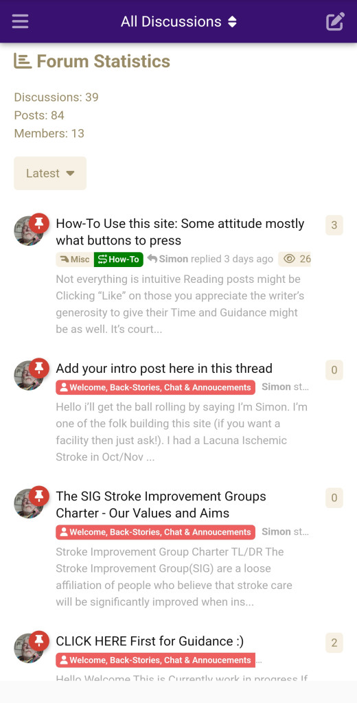 {Home Page set to All Discussions accessed Mobile}